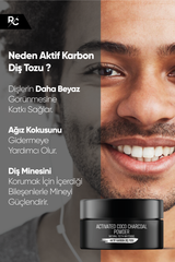 Rc Cosmetics Aktif Karbon Diş Temizleme Tozu 40 gr