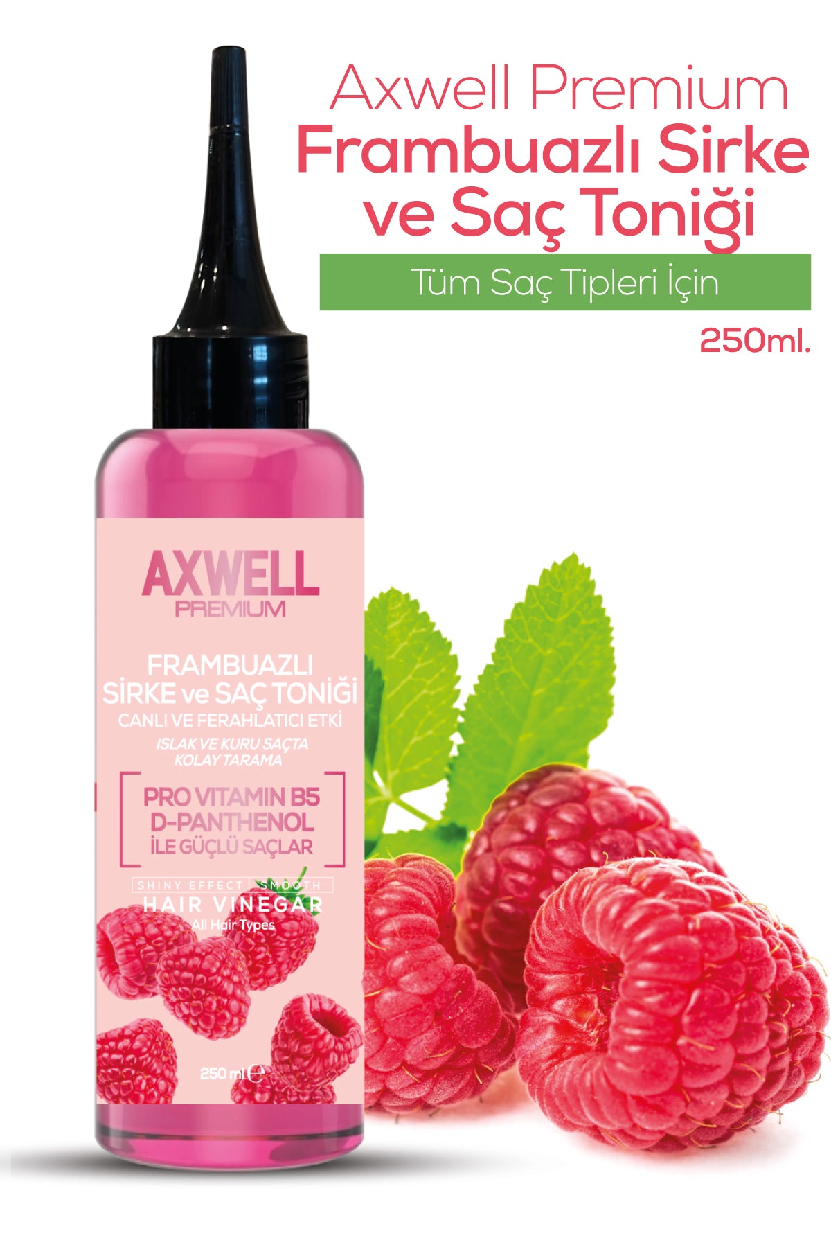 AXWELL PREMIUM Frambuazlı Sirke & Saç Toniği 250 Ml AXWELL PREMIUM Frambuazlı Sirke & Saç Toniği 250 Ml