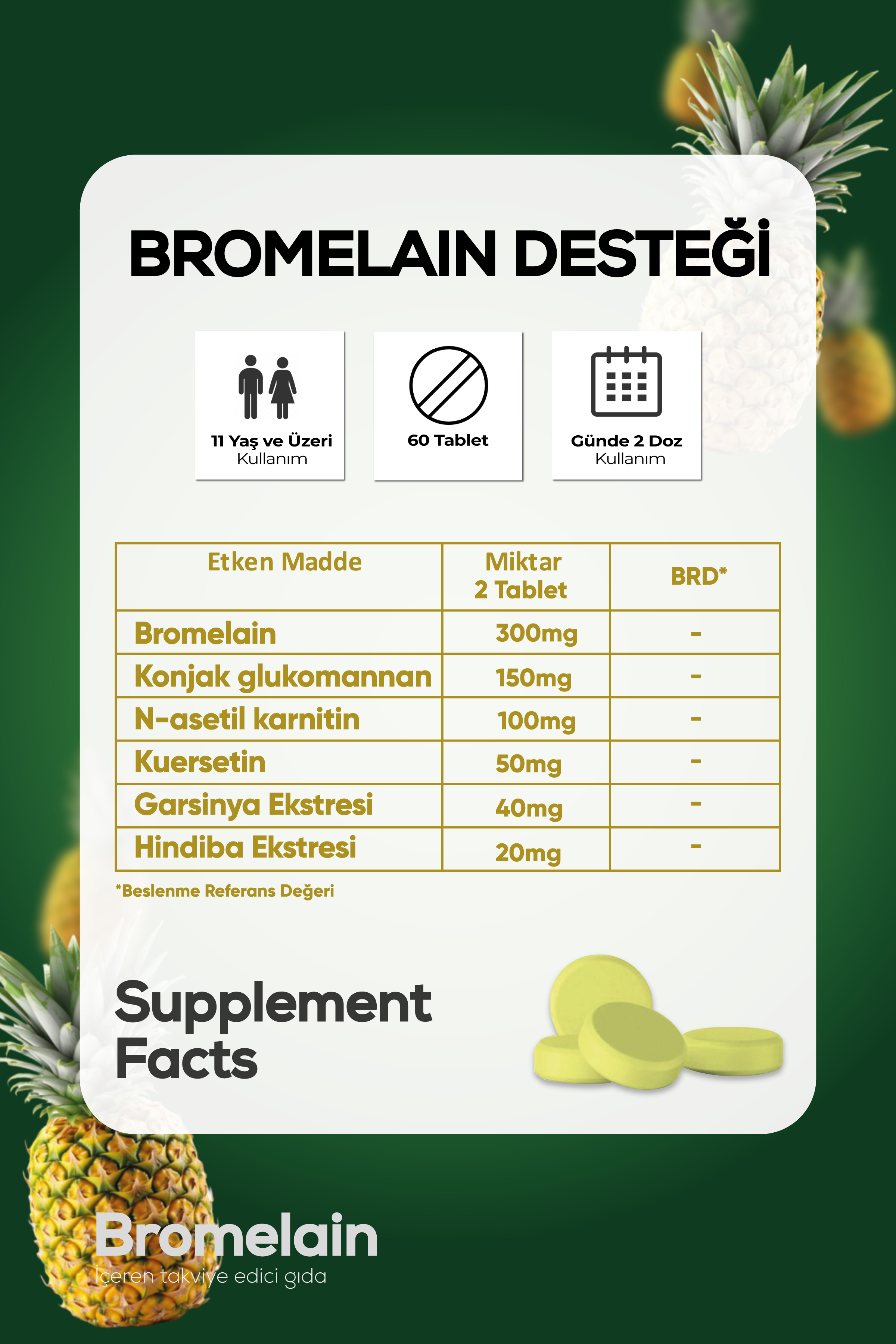 Bromelain 60 Tablet Bromelain 60 Tablet