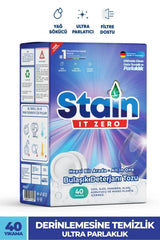 Stain İt Zero Hepsi Bir Arada Toz Bulaşık Makinesi Deterjanı 40 Yıkama