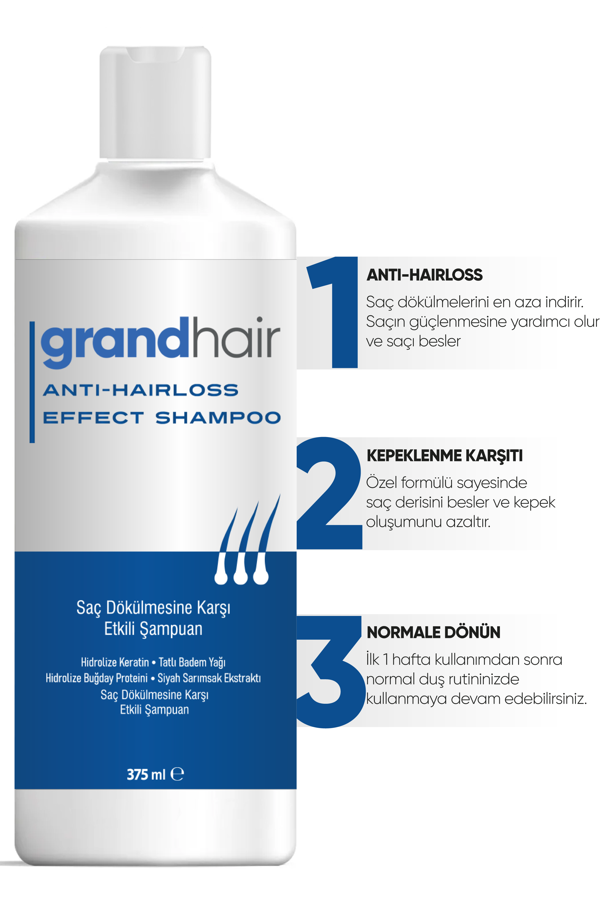 GrandHair Saç Bakım Şampuanı 330 ml GrandHair Saç Bakım Şampuanı 330 ml