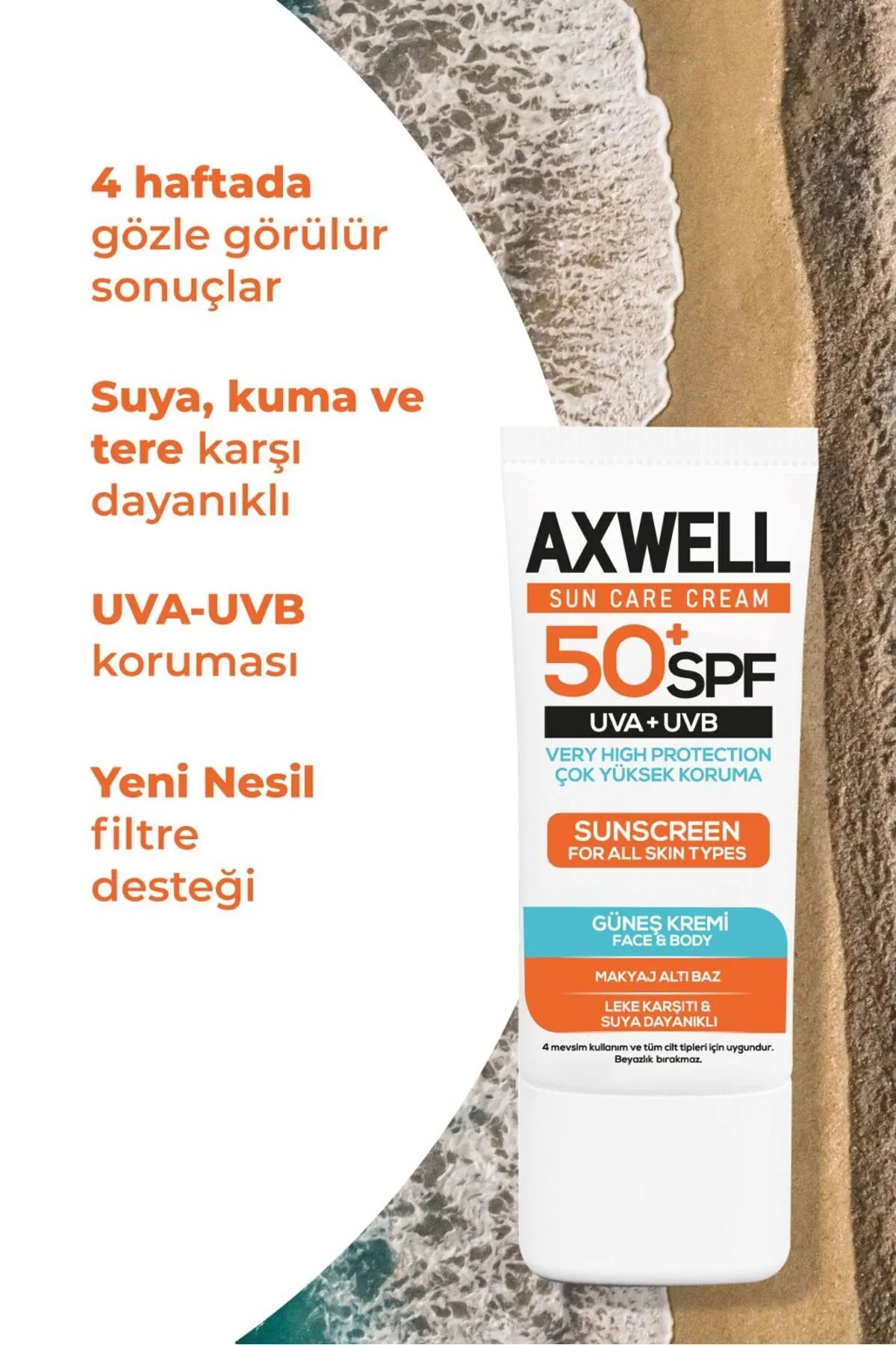 Güneş Kremi 50 SPF+ 50 ml Güneş Kremi 50 SPF+ 50 ml
