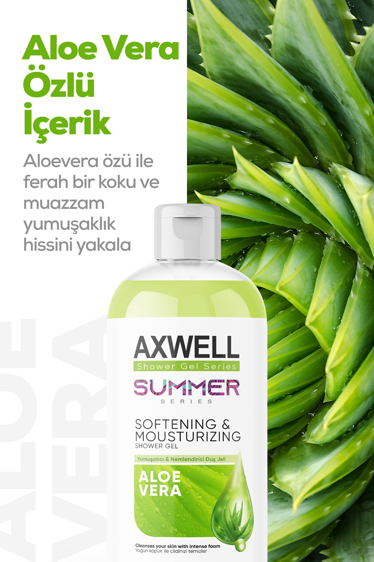 Axwell Aloavera Duş Jeli 400 ml Axwell Aloavera Duş Jeli 400 ml