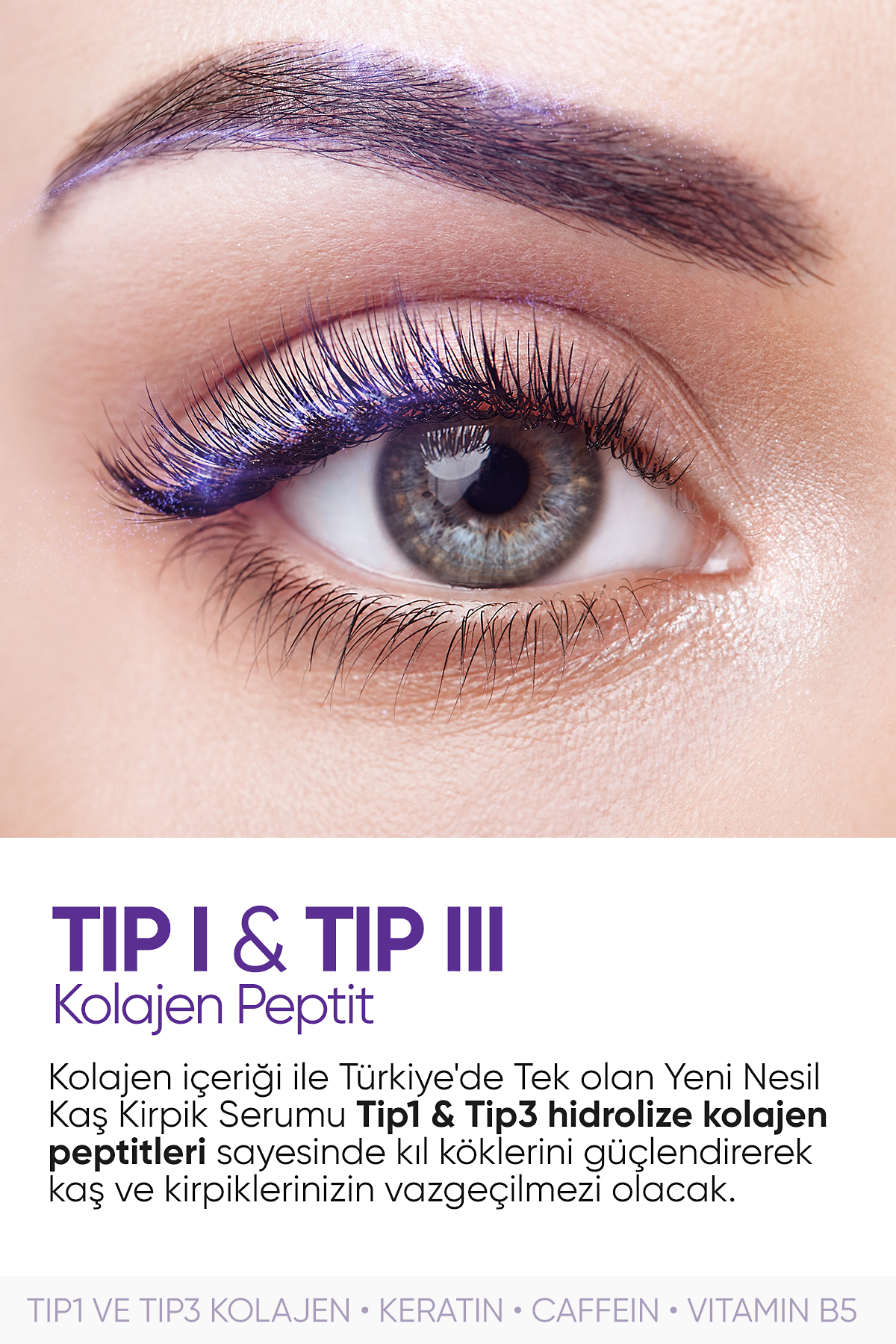 Collagen Life Yeni Nesil Kolajen Caffeine Keratin Vitamin E İçeren Kaş & Kirpik Serumu Collagen Life Yeni Nesil Kolajen Caffeine Keratin Vitamin E İçeren Kaş & Kirpik Serumu