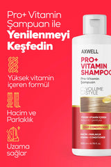 Axwell Pro+ Vitamin Şampuan Volume Style 200 ml
