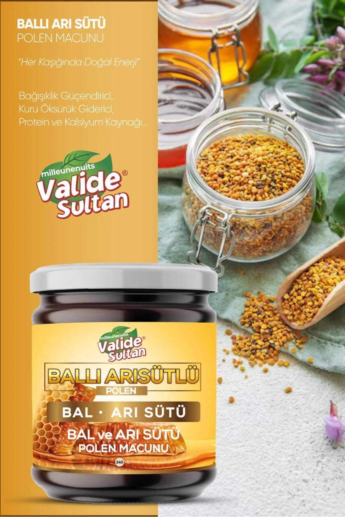 Bal & Arı Sütü Macun 240 gr Bal & Arı Sütü Macun 240 gr