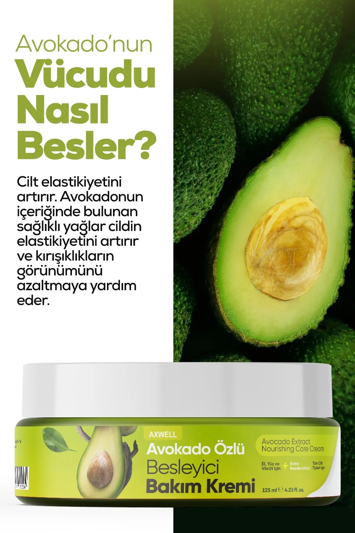 Axwell Avokado Kremi 125 ml Axwell Avokado Kremi 125 ml