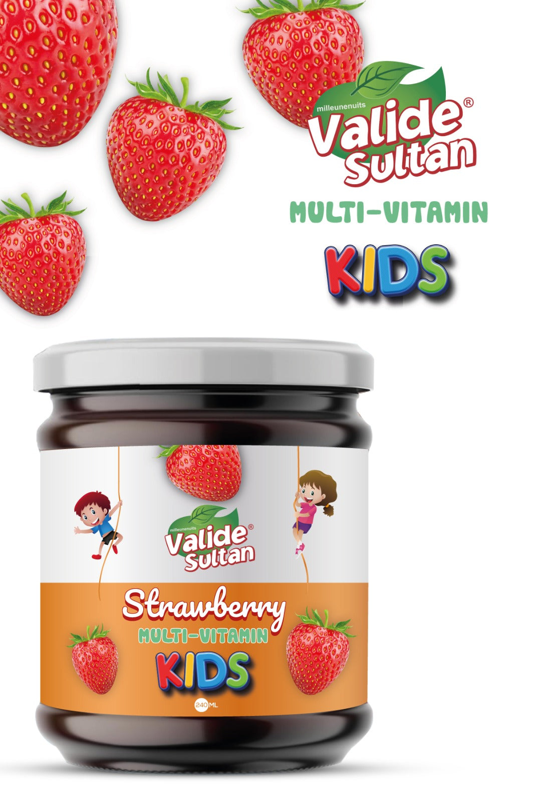 Milleunenuits Strawberry Prebiotic & Multi-vitamin Içeren Kids Macun Milleunenuits Strawberry Prebiotic & Multi-vitamin Içeren Kids Macun