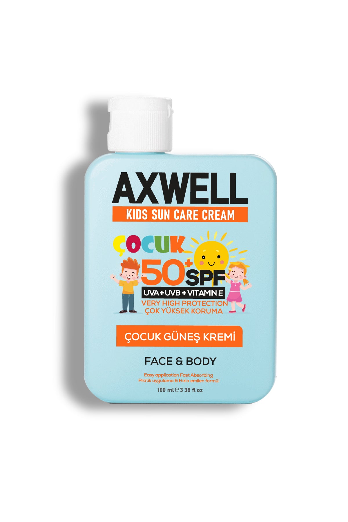 Kids Sun Cream Çocuk Güneş Kremi Çok Yüksek Koruma Spf 50 100ml