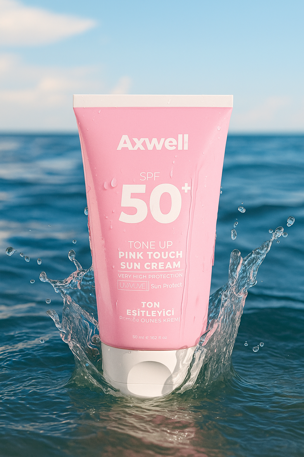 AXWELL Pink Touch Anında Ton Eşitleyici Onarıcı Nemlendirici Pembe Yüz Güneş Kremi Spf50 50 Ml