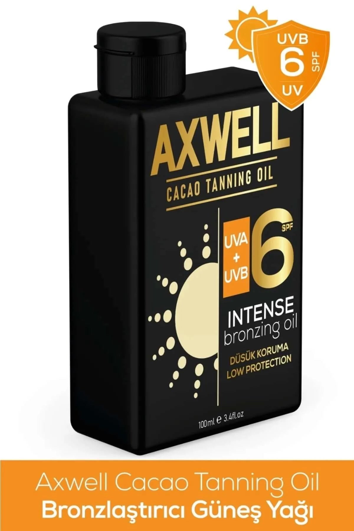 AXWELL Cacao Tanning Oil Bronzlaştırıcı Güneş Yağı Spf 6