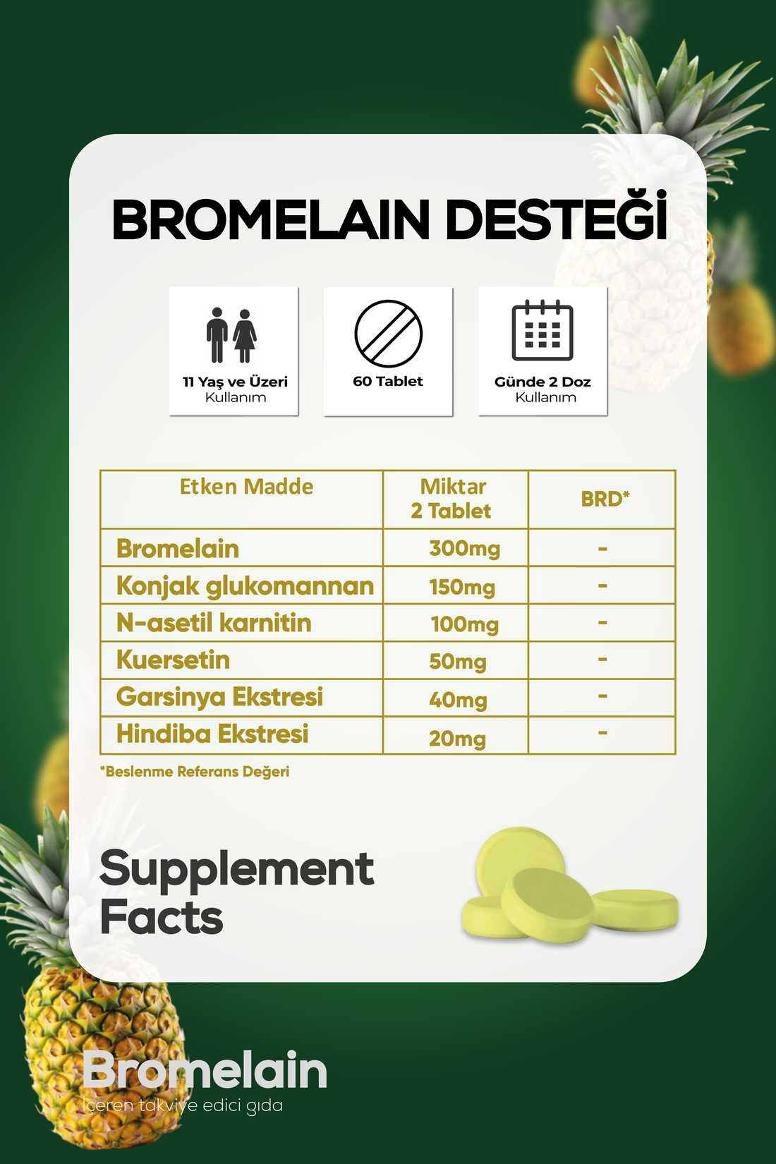 Bromelain 60 Tablet