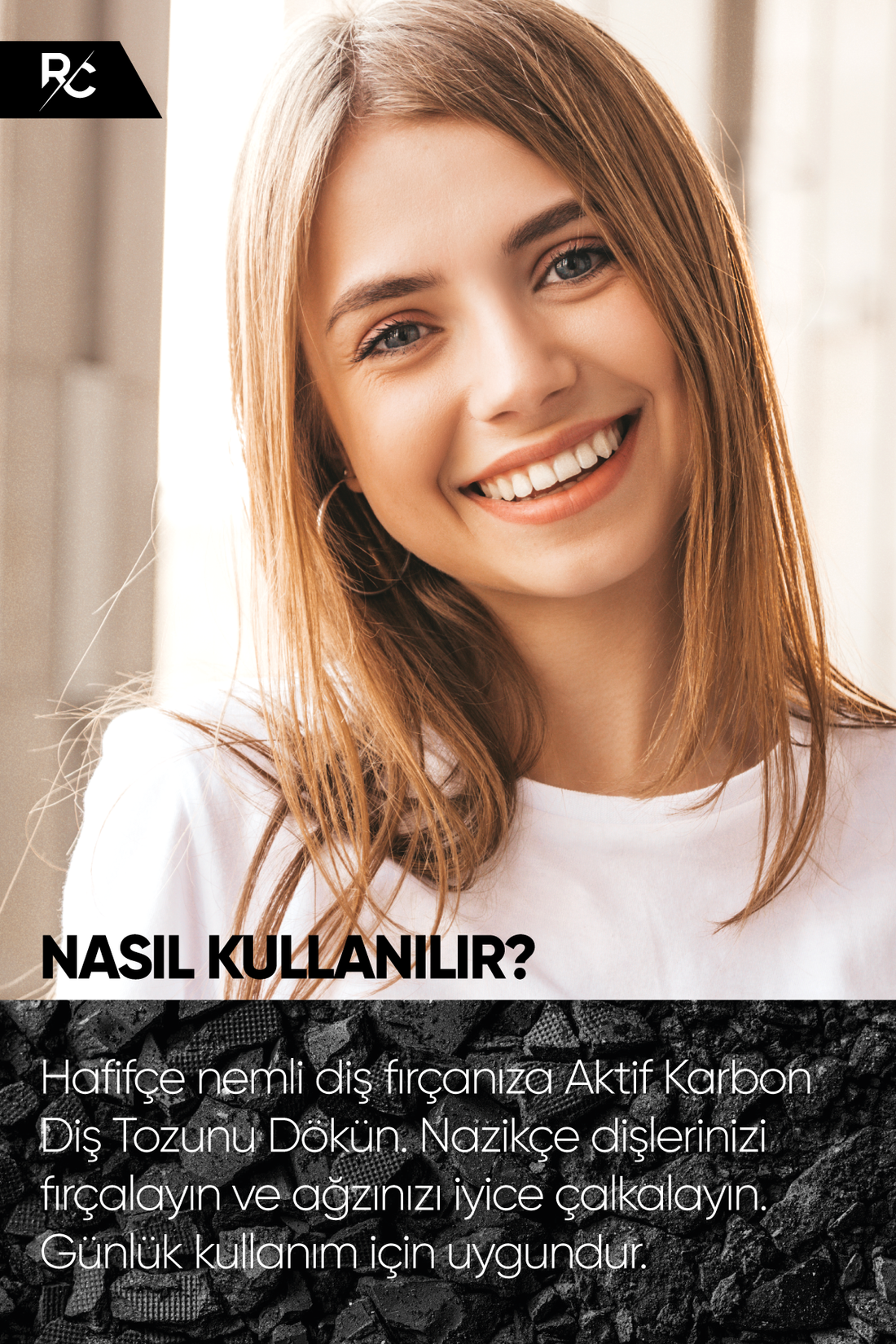 Rc Cosmetics Aktif Karbon Diş Temizleme Tozu 40 gr