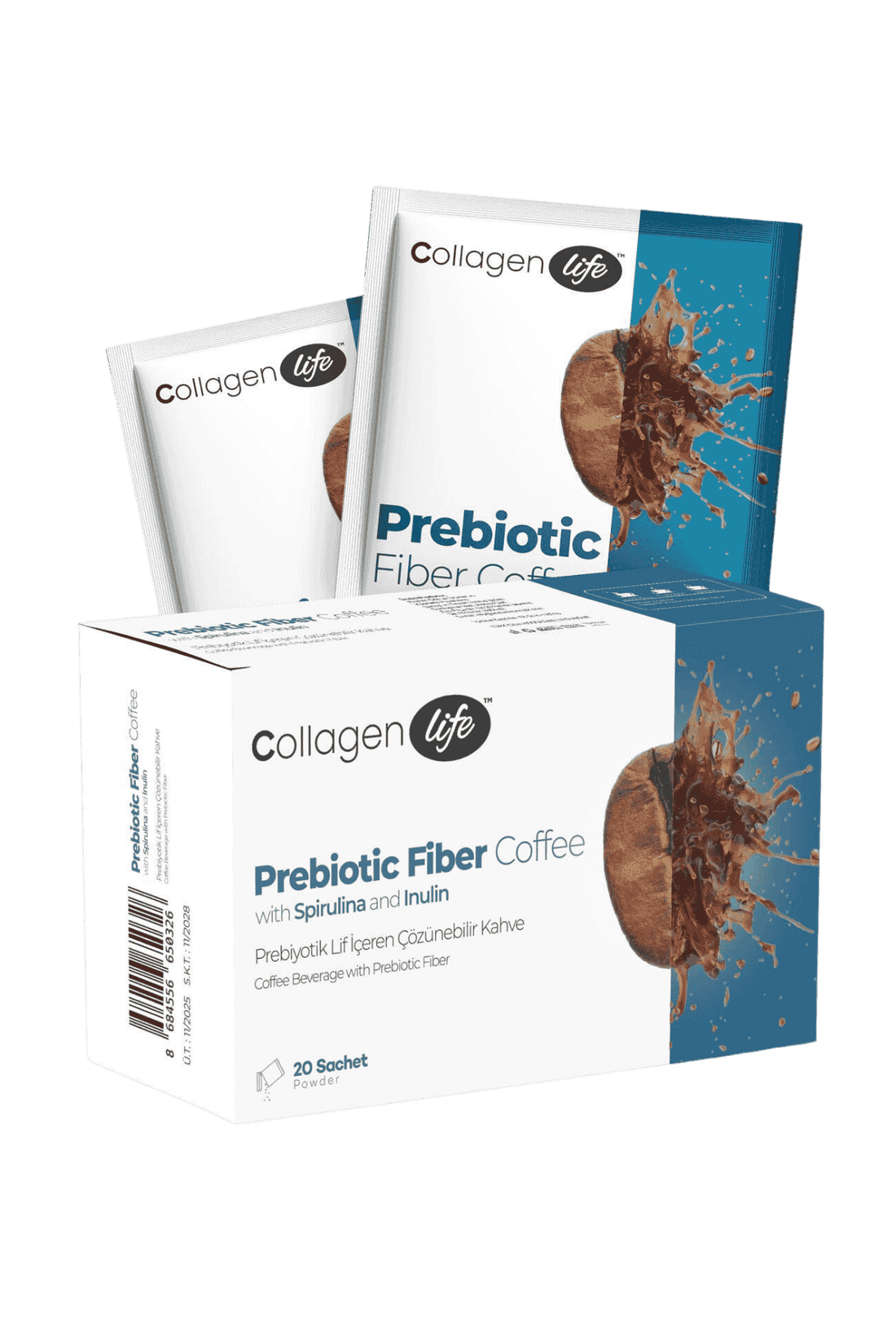 Collagen Life Prebiyotik Lifli & Spirulinalı Fonksiyonel Kahve - 20 Saşe