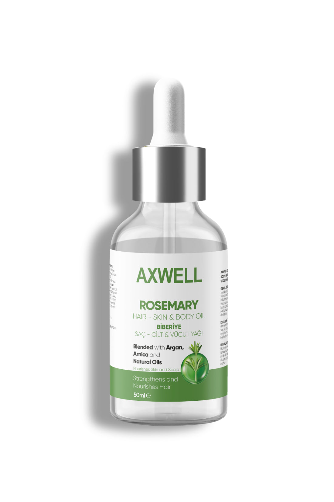 Axwell Biberiye Yağı 50 ml, Cilt, Saç ve Vücut Yağı
