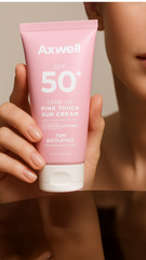 AXWELL Pink Touch Anında Ton Eşitleyici Onarıcı Nemlendirici Pembe Yüz Güneş Kremi Spf50 50 Ml