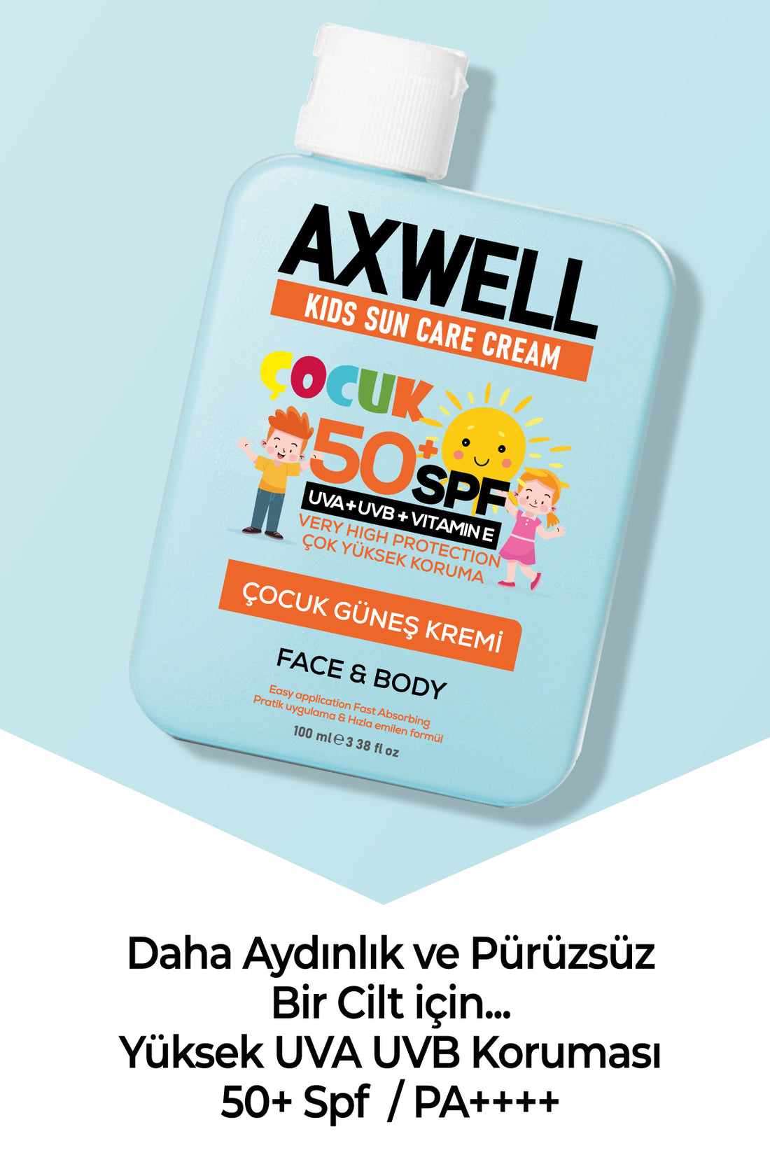 Kids Sun Cream Çocuk Güneş Kremi Çok Yüksek Koruma Spf 50 100ml