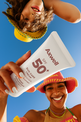 AXWELL SPF+50 Leke Karşıtı Tüm Cilt Tipleri İçin Yüksek Koruyuculu Güneş Kremi 50 ml