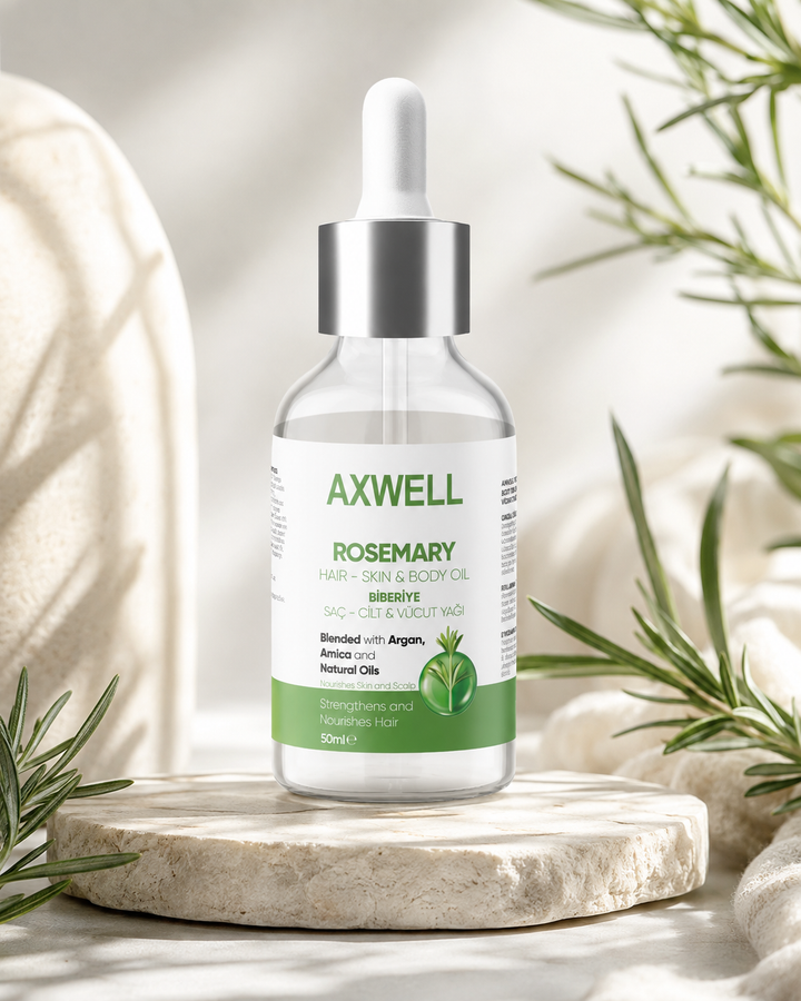 Axwell Biberiye Yağı 50 ml, Cilt, Saç ve Vücut Yağı