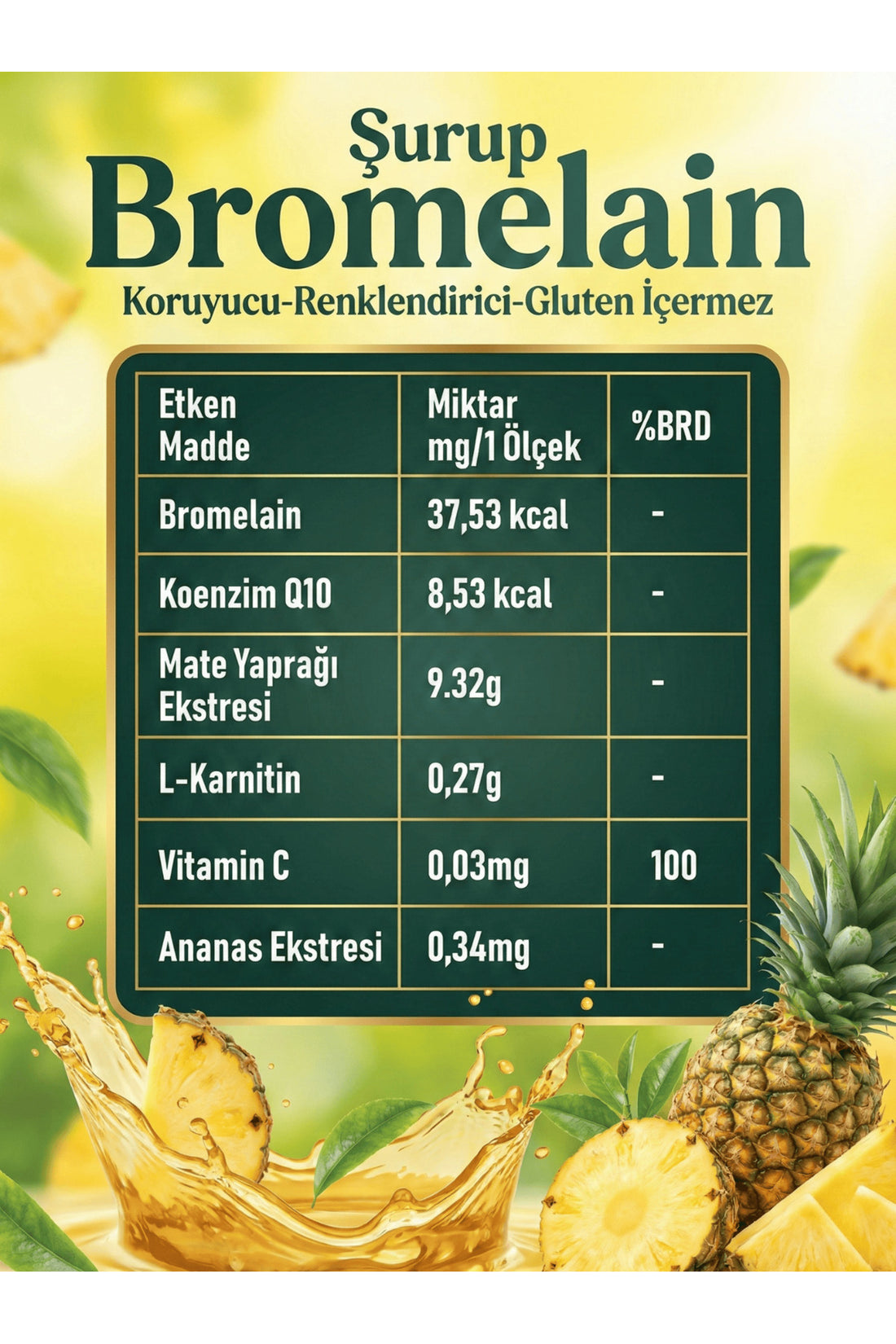 Collagen Life Bromelain Şurubu - 250 Ml