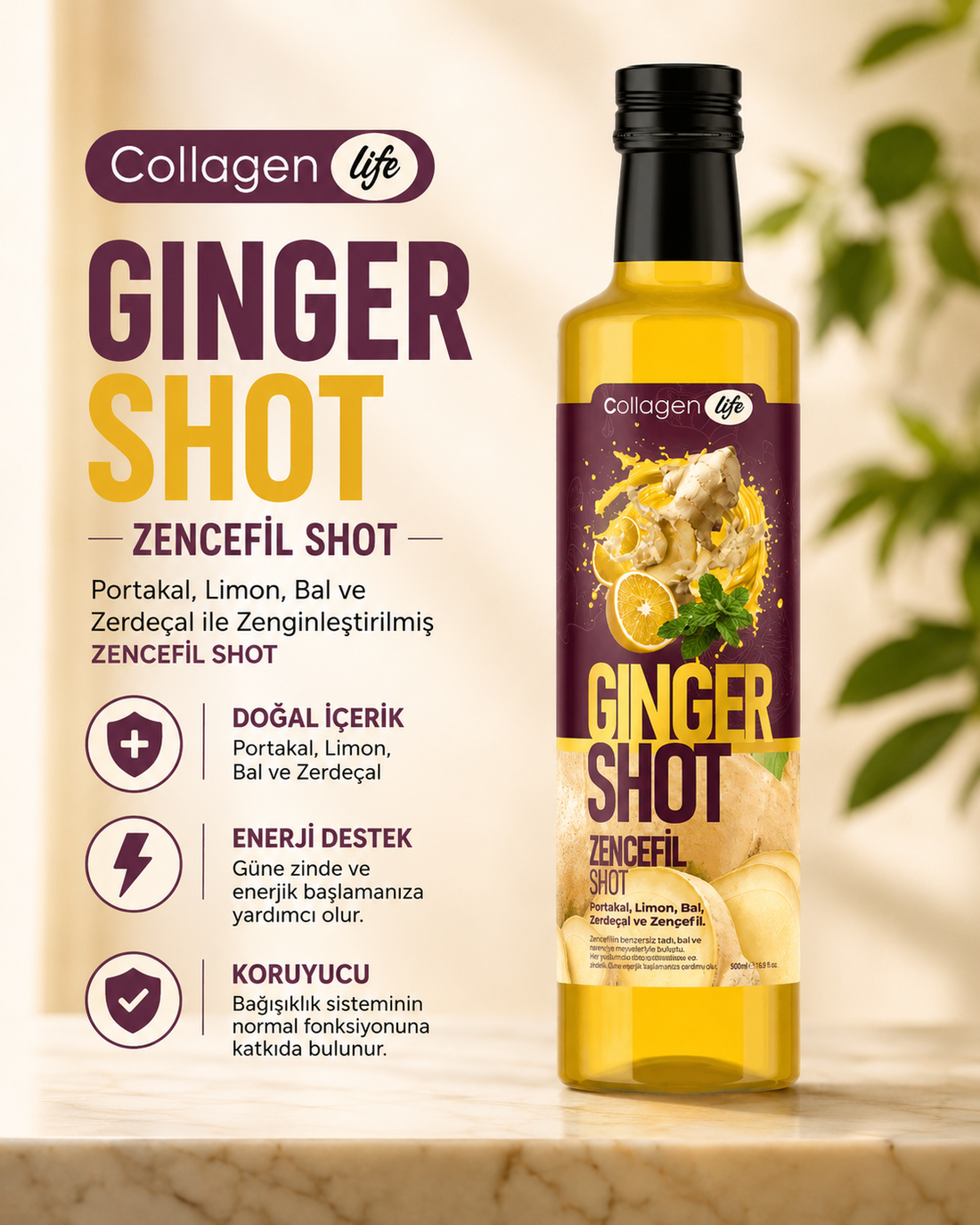 Collagen Life Ginger Shot - 350 Gr