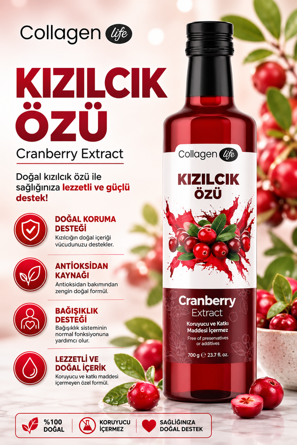 Collagen Life Kızılcık Özü - 700 Gr