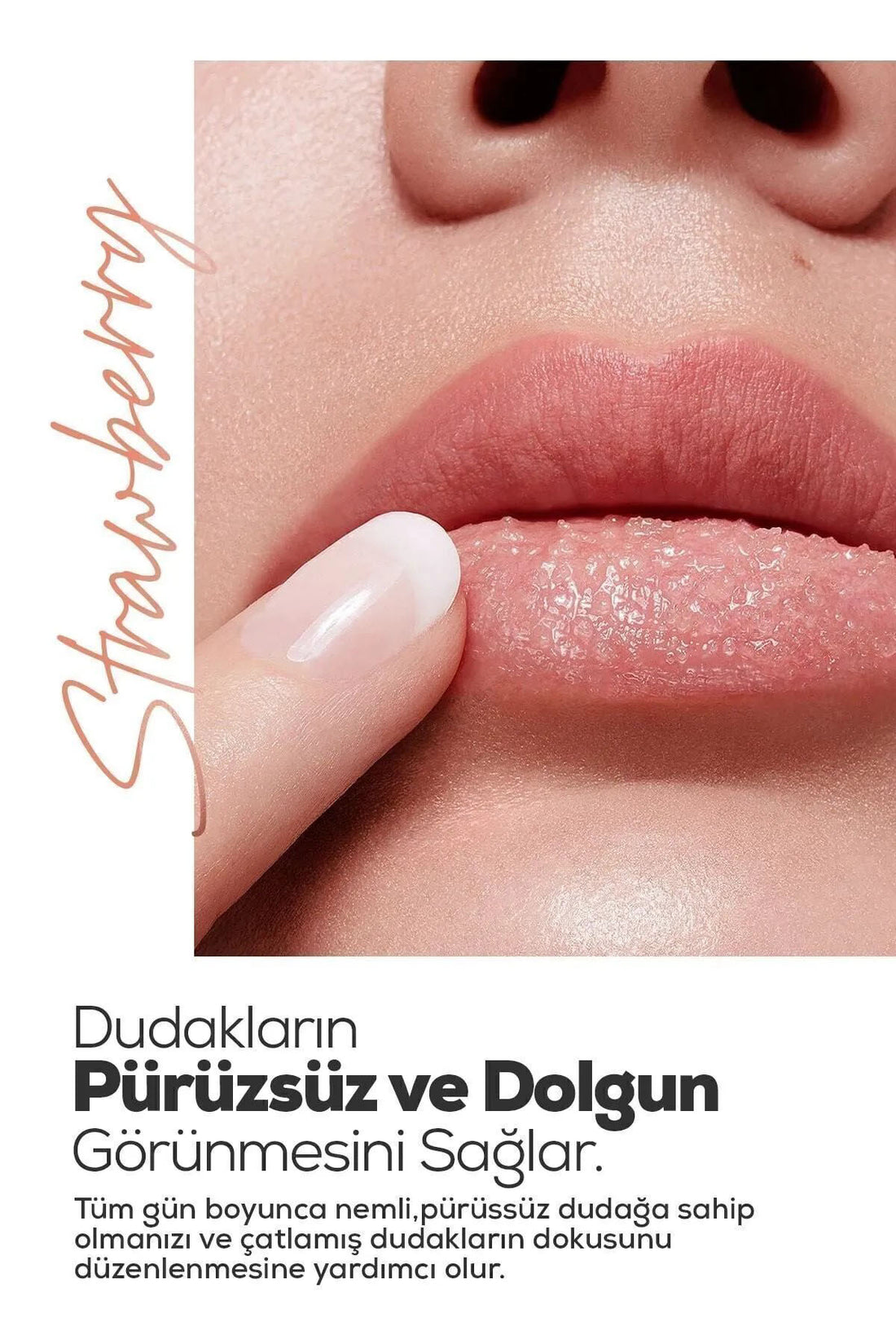 Axwell Çilek Aromalı Dudak Bakım Peeling 30ml