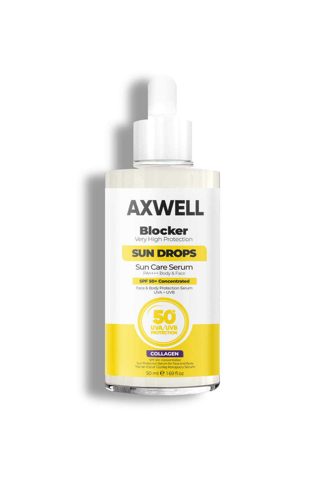 Axwell Bloker 50 SPF Güneş Kremi 50 ml, Cildi Nemlendirir, Suya Dayanıklıdır