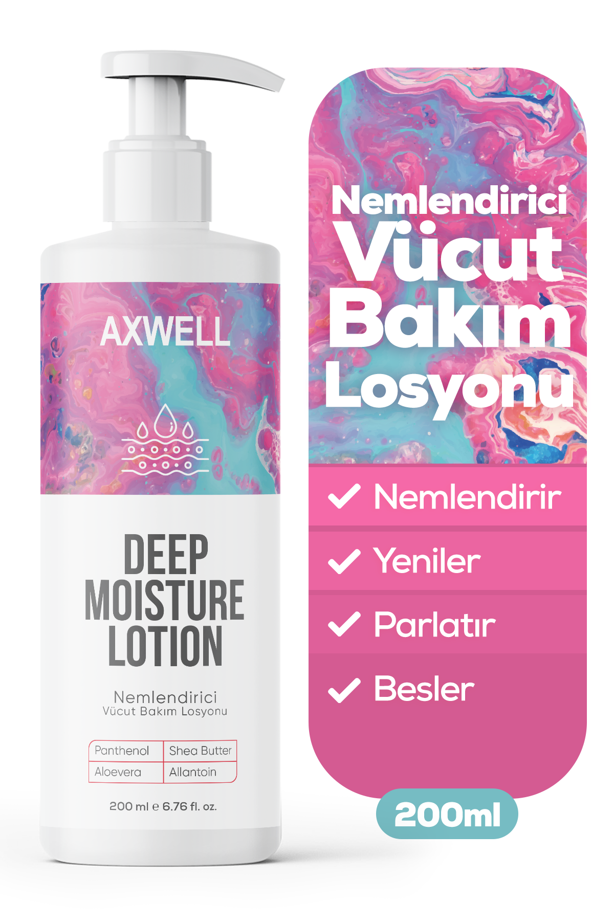 Axwell Vücut Losyonu & Deep Moisture Lotion 200 ml