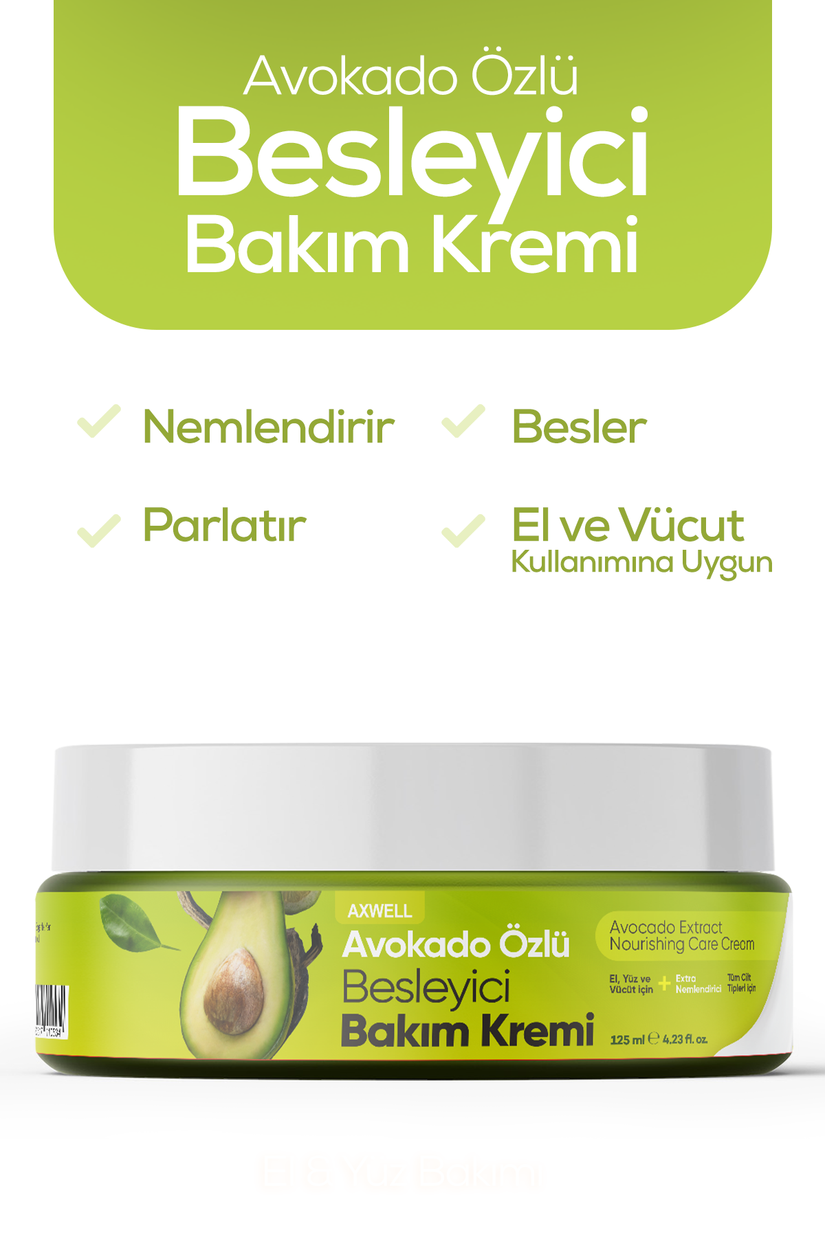 Axwell Avokado Kremi 125 ml