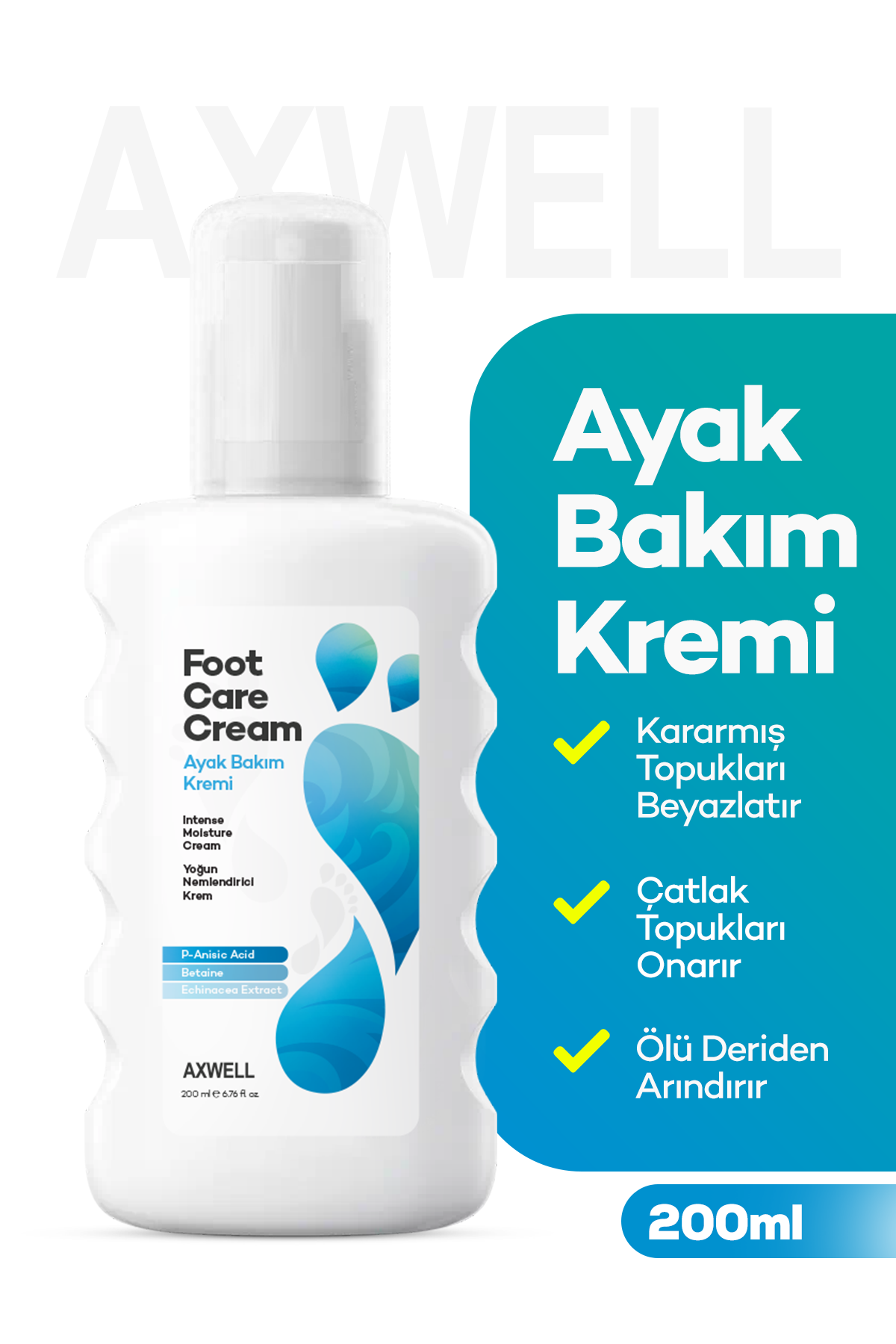 Axwell Ayak Bakım Kremi 200 ml