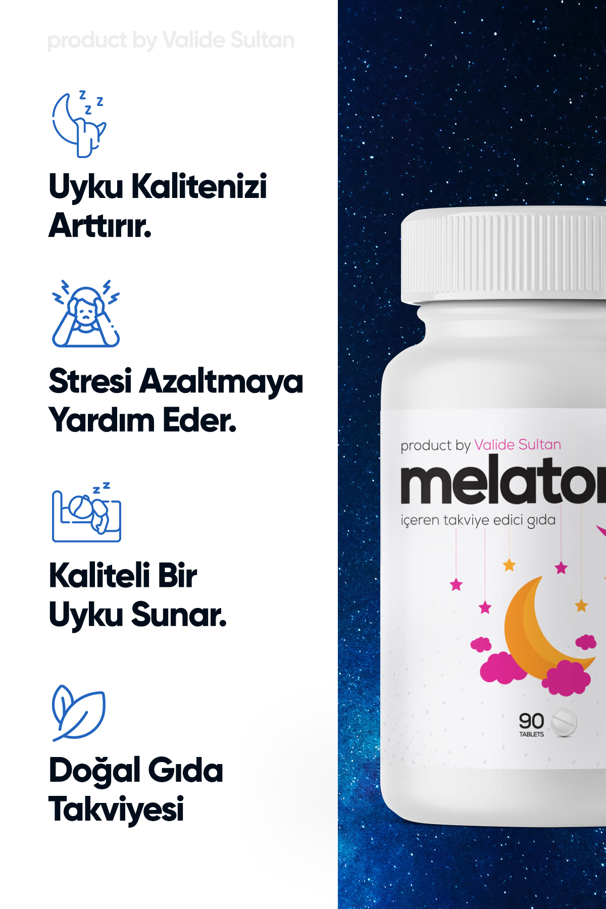 Milleunenuits Valide Sultan Melatonin 90 Tablet