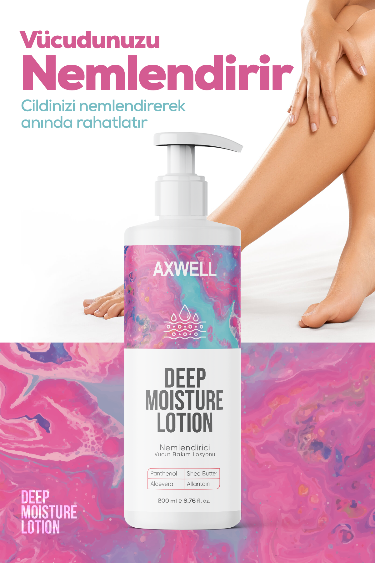 Axwell Vücut Losyonu & Deep Moisture Lotion 200 ml