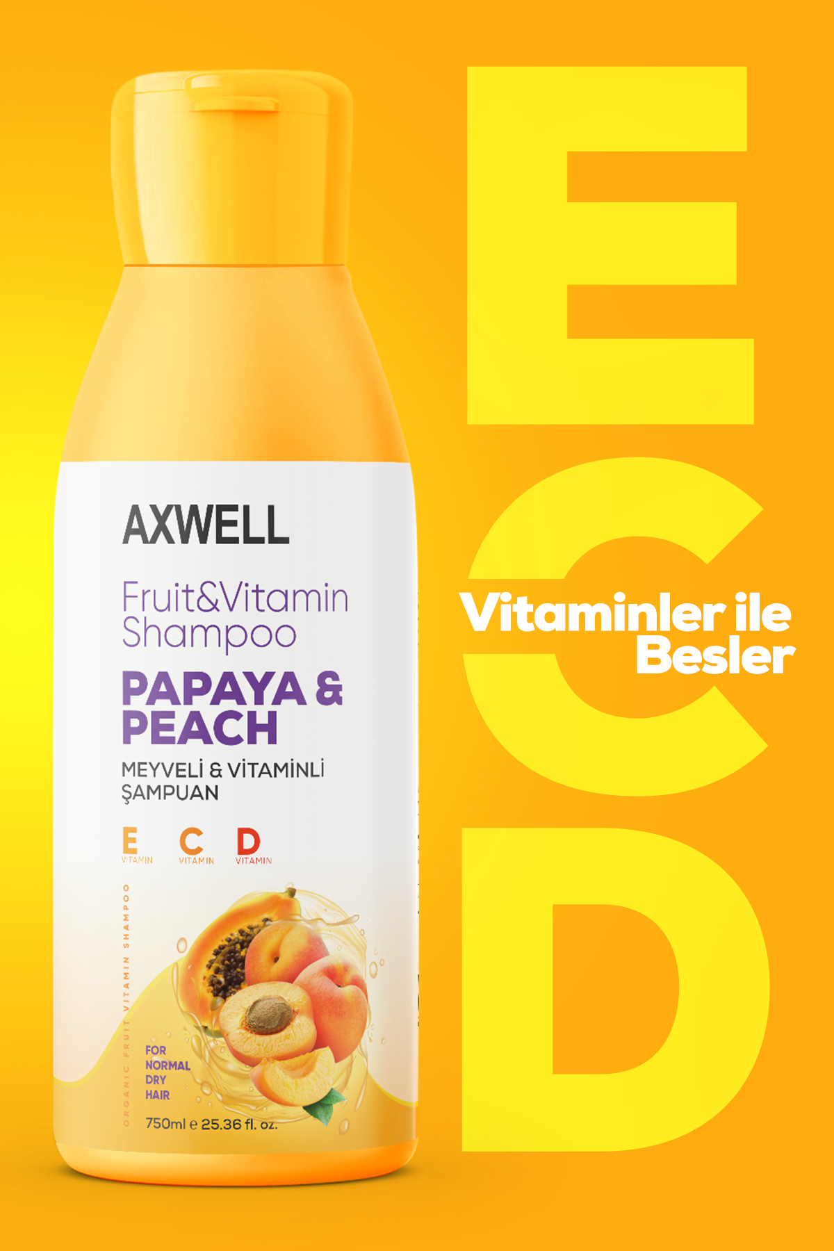 Axwell Papaya Şampuan 750 ml