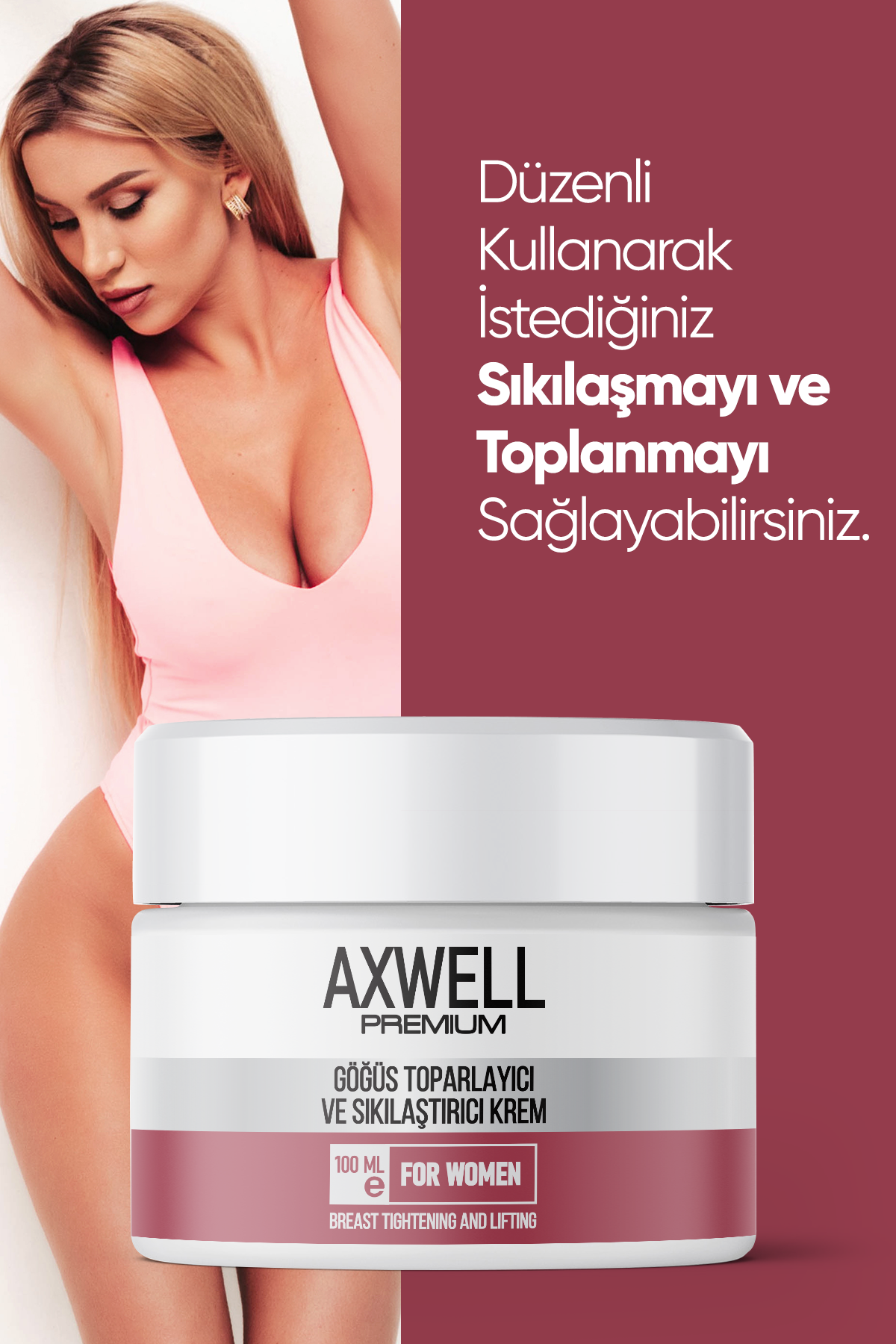 Axwell Göğüs Sıkılaştırıcı ve Toparlayıcı Krem 30 ml