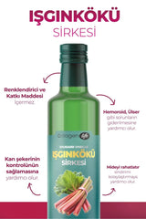 Işkın Kökü Sirkesi Rhubarb Vinegar 500 ml - Doğal Fermantasyon