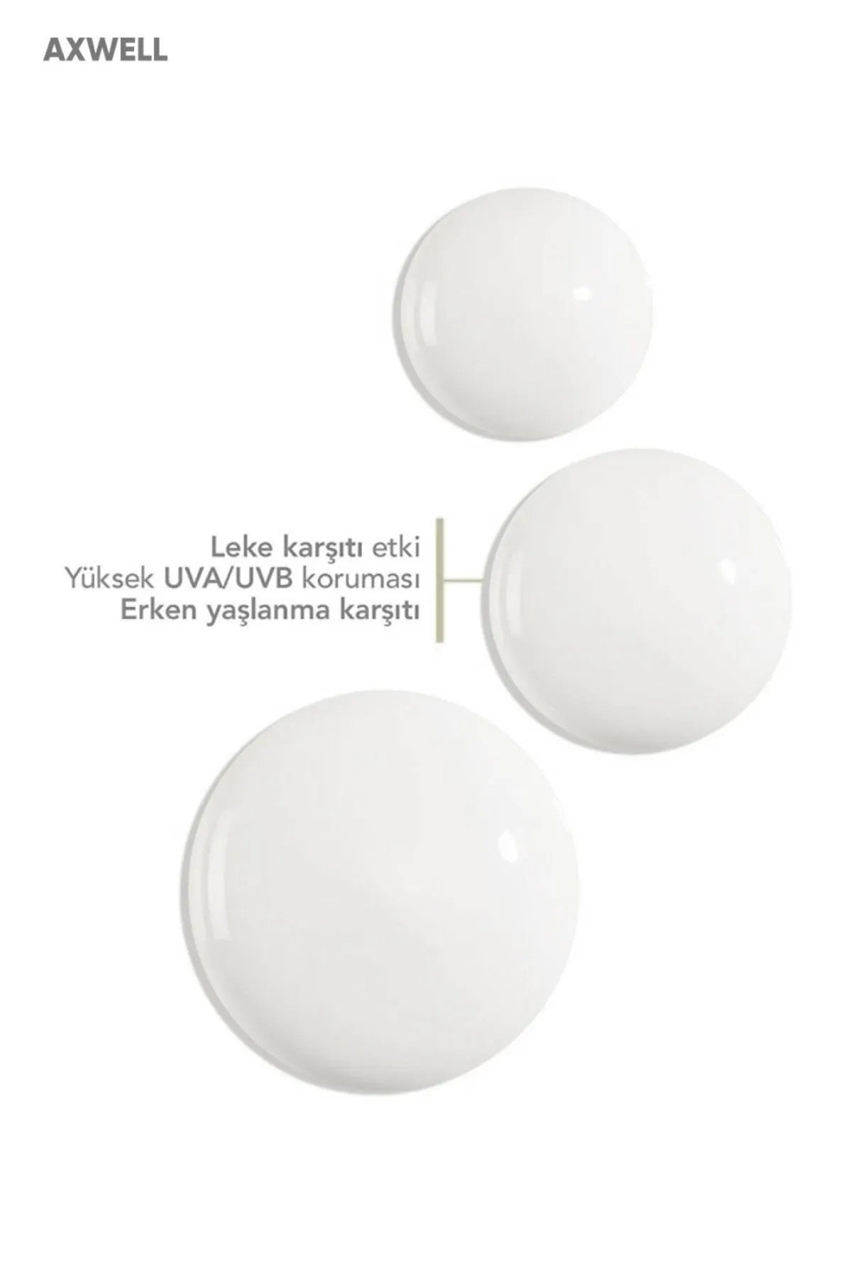 AXWELL 50 SPF+ Leke Karşıtı Nemlendirici Yüksek Koruma Güneş Kremi 125 ml