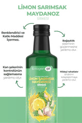 Limon Sarımsak Maydanoz Sirkesi Doğal Fermantasyon Lemon Garlic Parsley Vinegar 500 Ml