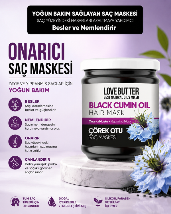Love Butter ÇörekOtu Saç Maskesi 190 ml
