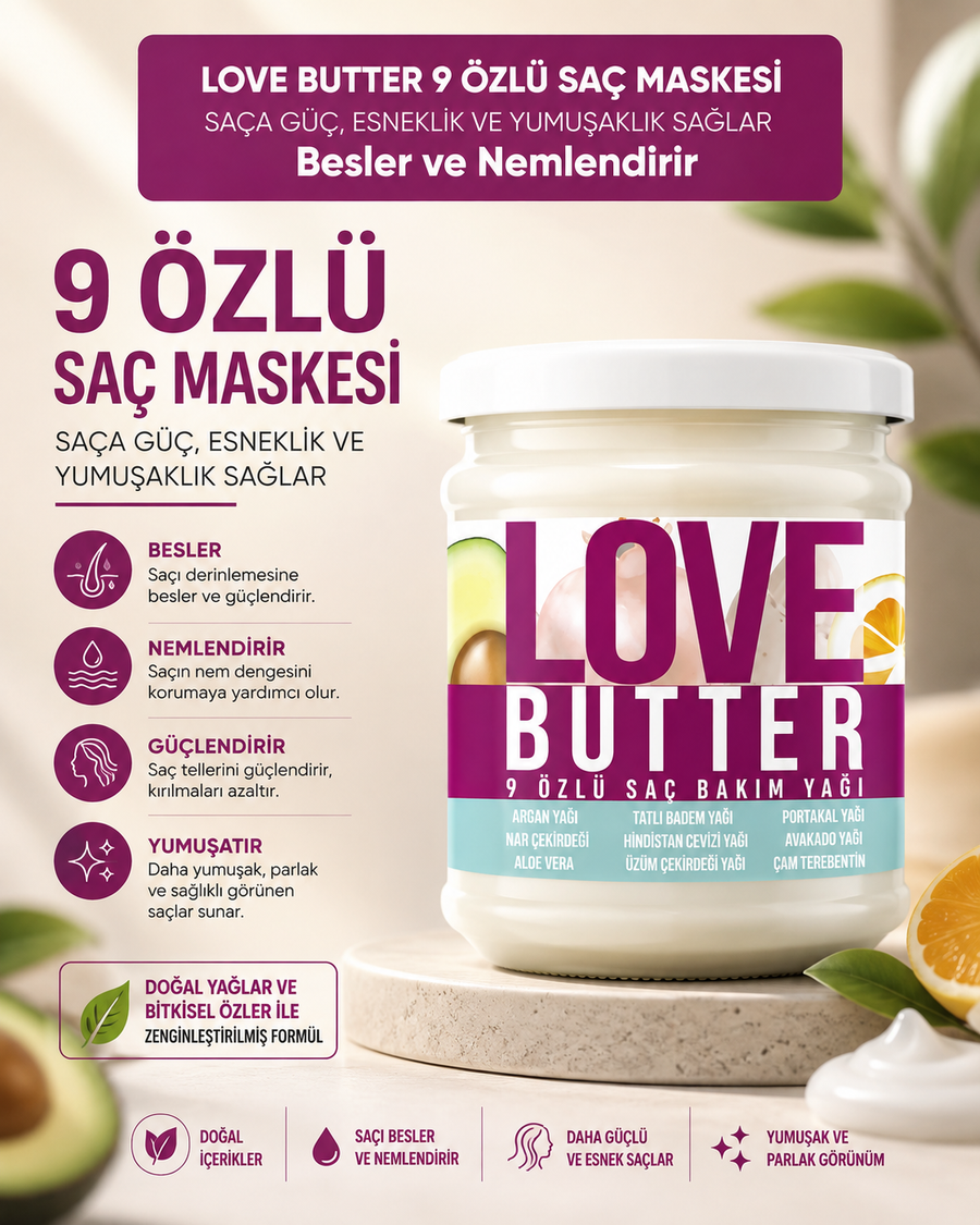 Love Butter Saç Bakım Yağı 190 Ml