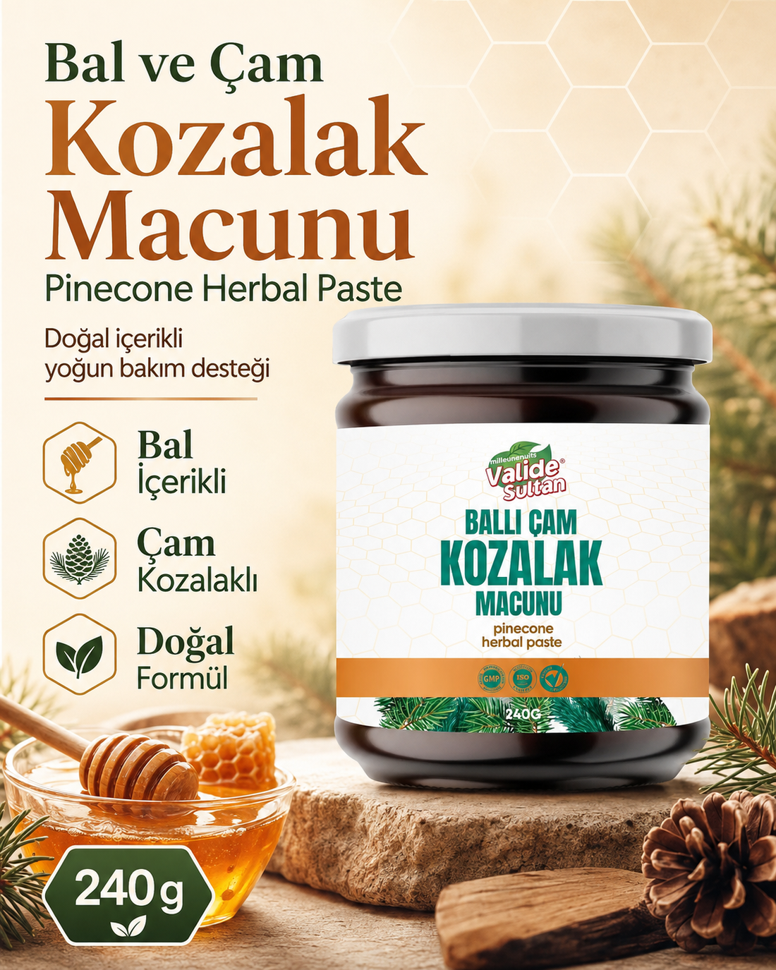Milleunenuits Valide Sultan Kozalak Macunu 240 gr