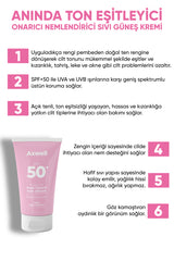 AXWELL Pink Touch Anında Ton Eşitleyici Onarıcı Nemlendirici Pembe Yüz Güneş Kremi Spf50 50 Ml