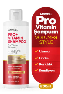 Axwell Pro+ Vitamin Şampuan Volume Style 200 ml