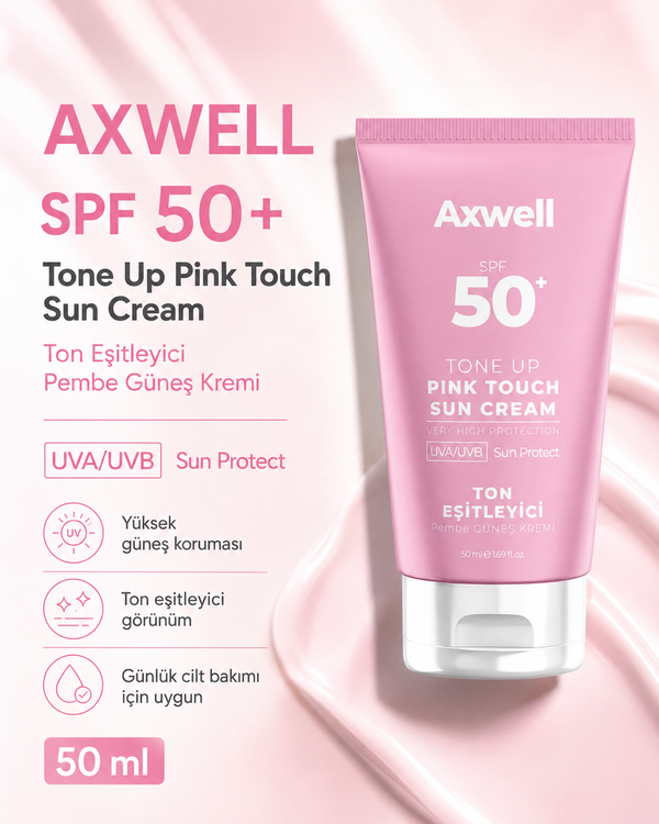 Pink Touch Anında Ton Eşitleyici Onarıcı Nemlendirici Pembe Yüz Güneş Kremi Spf50 50 ML