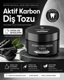 Rc Cosmetics Aktif Karbon Diş Temizleme Tozu 40 gr