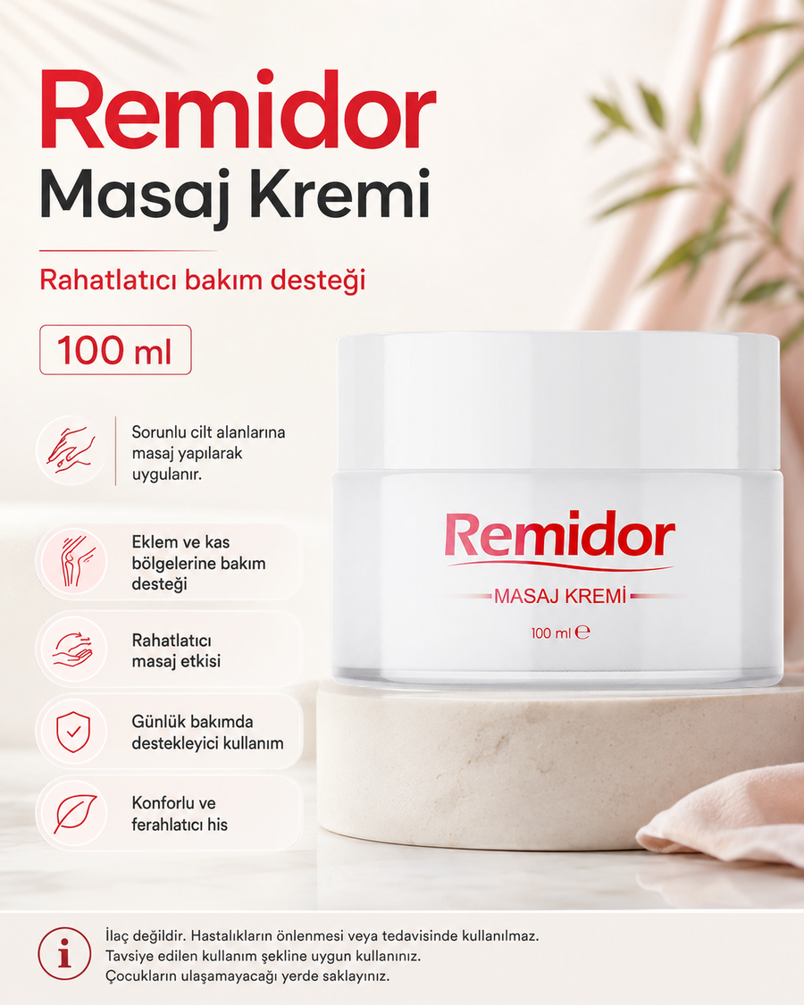 Remidor Masaj Kremi 100 ml