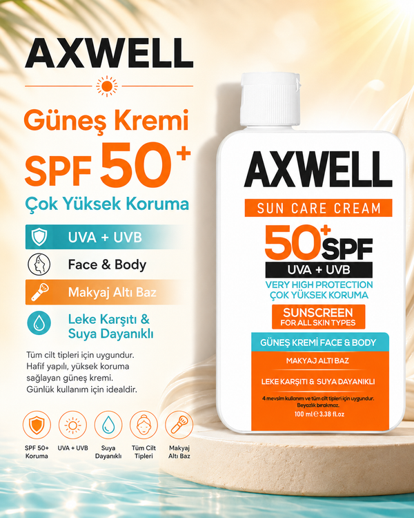SPF 50+ Leke Karşıtı Nemlendirici Yüksek Koruma Güneş Kremi 100 ML