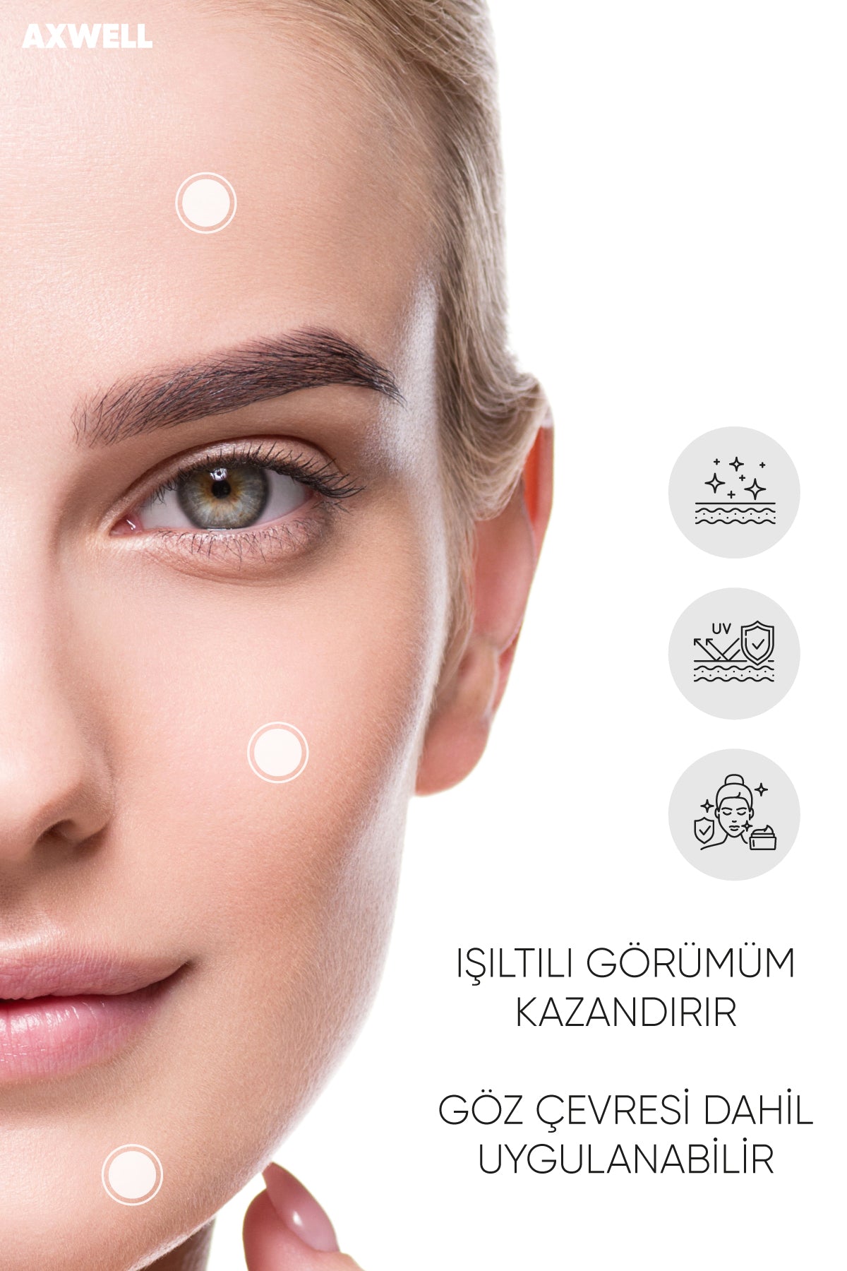 AXWELL Kolajen & Rice Sunscreen Spf50+ Pirinç & Kolajen İçerikli Formül Güneş Kremi 50 ML