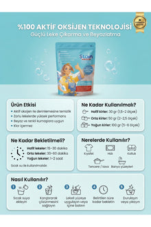 Stain İt Zero Çamaşır & Yüzey İçin Çok Amaçlı Aktif Oksijenli Toz Leke Çıkarıcı ve Beyazlatıcı - 800 gr