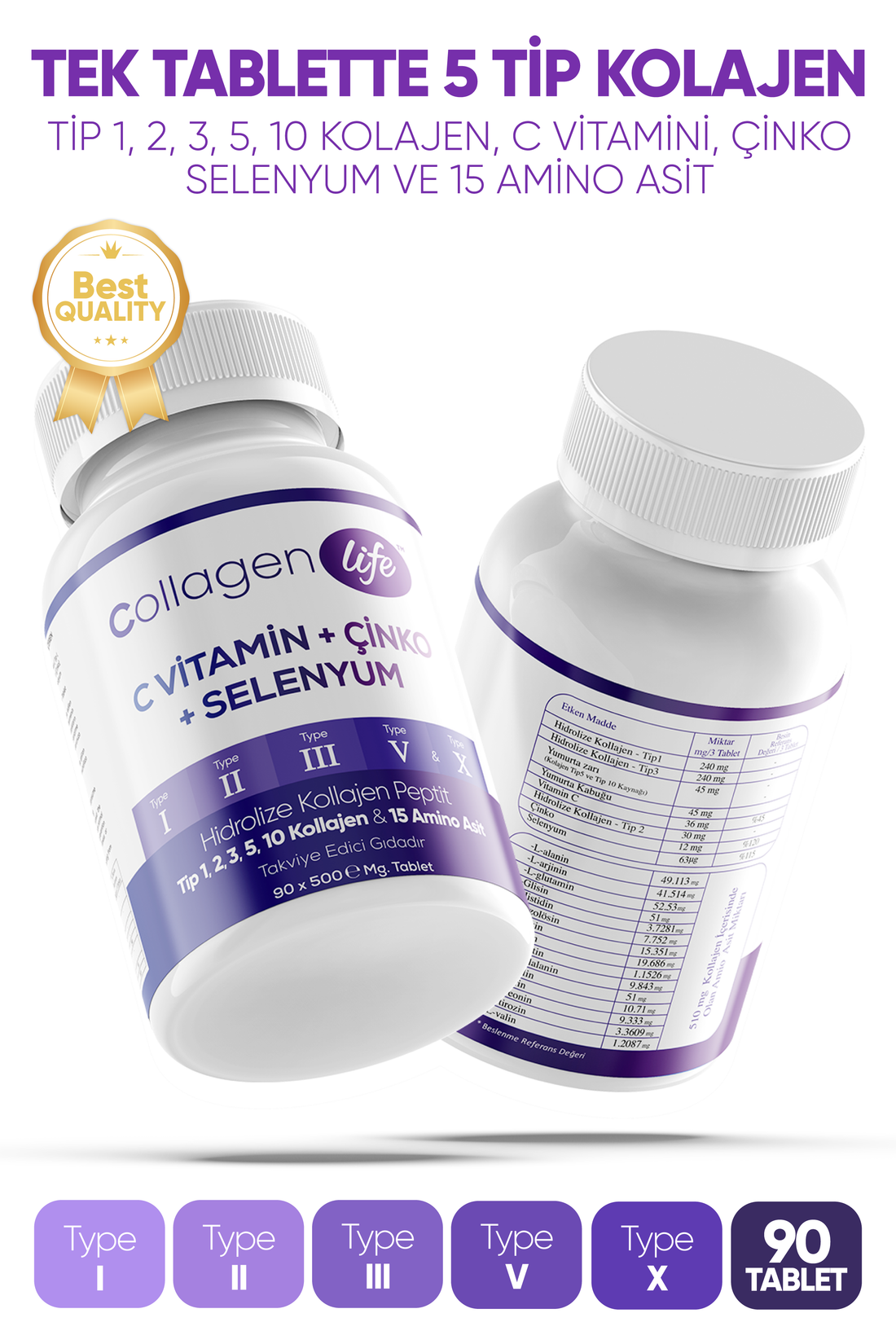 5 Tip Kolajen 90 Tablet